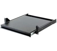 Techly Professional Mensola Estraibile per Rack Porta Tastiera 2U Nera