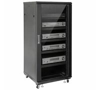 Techly Professional Armadio Rack 19'' 600x600 27U per Audio Video Nero