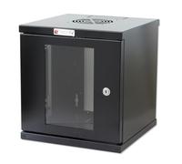 Techly Professional Armadio Rack 10'' a muro 6 unità Nero