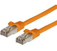 Techly Professional 026876 Cavo di Rete Patch in CCA Schermato Cat. 6 Arancione F/UTP 0,5 m Bulk Arancione
