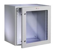 Techly Professional Armadio Rack 19'' a muro 13U grigio IP65 porta vetro prof. 4
