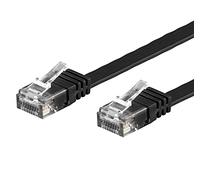 Techly Professional 100167 Cavo di Rete Patch Piatto in Rame Cat.6 Nero UTP 1m Nero