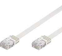 Techly Professional Cavo di Rete Patch Piatto in CCA Cat.5E Bianco UTP 3 metri