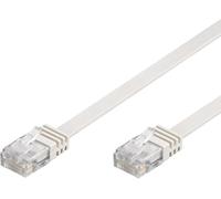 Techly Professional 100297 Cavo di Rete Patch Piatto in CCA Cat.5E Bianco UTP 3 Metri Bianco