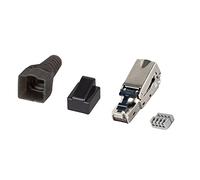 Techly Professional 101911 Plug Modulare RJ45 Cat.6A Schermato Toolless Silver