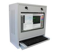 Techly Professional Armadio di sicurezza per PC, monitor LCD e tastiera Grigio