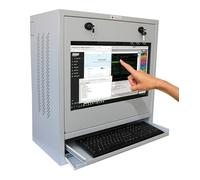 Techly Professional Armadio di sicurezza per PC, monitor touch LCD e tastiera Gr