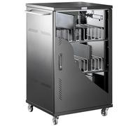 TECHLY Professional 106640 Carrello Stazione di Ricarica 36 Notebook Tablet o Smartphone Nero Nero