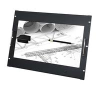 Techly Professional Monitor 8U per Armadio Rack 18,5'' Full HD Nero