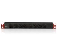 Techly Professional Multipresa 8 Posti da Rack 19'' Connettore C14 1U