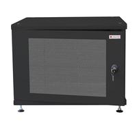 Techly Professional 108828 Armadio Rack 19" Ideale per Accumulatori Fotovoltaico 8U P600mm Nero Nero