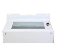 Techly Professional Staffe a Parete per Fissaggio Armadio Serie EE Bianco
