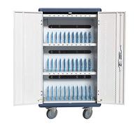 Techly Professional Carrello Stazione di Ricarica USB Ventilato per 30 Notebook/