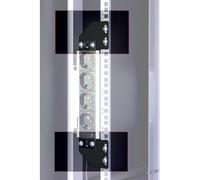 Techly Professional Staffe per Montaggio Verticale su Montanti Rack Nero