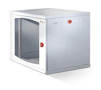 Techly Professional Armadio Rack 19'' a muro 16U sezione unica P.600mm Porta Gri