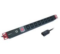 Techly Professional Multipresa 8 Posti C13 da Rack 19'' con Interruttore e Prote