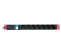 Techly Professional Multipresa 7 Posti da Rack 19'' con Protezione da Dispersion