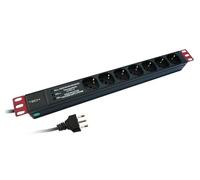 Techly Professional Multipresa 7 Posti da Rack 19'' con Filtro di Protezione 3 L