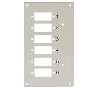 Techly Professional Pannello frontale 109818 – 6 connessioni SC‑Duplex per box ottico – Grigio