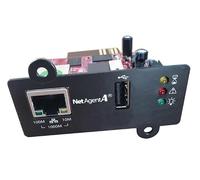 Techly Professional 109863 Scheda di Rete Interna con Porta LAN SNMP e Porta USB per ups Nero