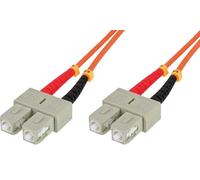 Techly Professional 302204 Cavo Fibra Ottica Multimodale OM1 SC/SC 62,5/125 20 m Arancione