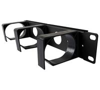 Techly Professional Pannello Passacavi 1U per Armadio 10'' Nero
