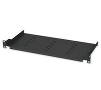 Techly Professional Mensola per Rack 19'' 1U 150 mm Nero 2 punti