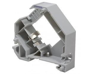 Techly Professional 361674 Adattatore Keystone RJ45 per Barra DIN espandibile in Plastica con Messa a Terra Grigio