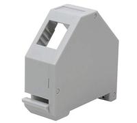 Techly Professional 361681 Adattatore Keystone RJ45 per Barra DIN espandibile in Plastica Non schermato Grigio