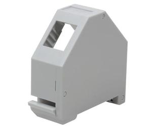 Techly Professional 361681 Adattatore Keystone RJ45 per Barra DIN espandibile in Plastica Non schermato Grigio