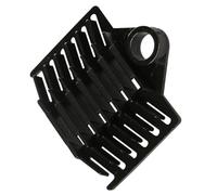 Techly Professional 362916 Supporto a Pettine per 6 Giunti in Fibra Ottica Nero Nero