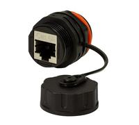 Techly Professional 363548 Accoppiatore RJ45 Cat.6A da panello IP68 Nero