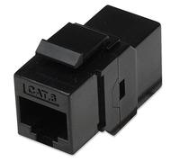 Techly Professional 363937 Accoppiatore Keystone RJ45 F/F Cat.6 UTP Nero Nero