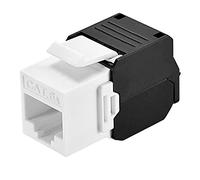 Techly Professional 363975 Frutto Keystone RJ45 Cat.6A UTP Tool-Free Bianco Nero Bianco/Nero