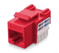 Techly Professional 364033 Frutto Keystone RJ45 Cat.6 UTP IDC 90° Rosso Rosso