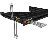 Techly Professional Mensola Gestione Cavi su Rack 19'' 24 Porte P.600 mm
