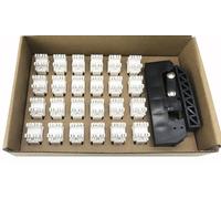 Techly Professional Kit 24 Frutti Cat.6 UTP 180° Keystone con Pinza Crimpatr