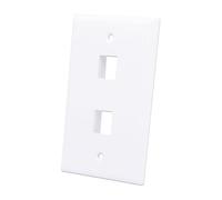 Techly Professional 620263 Placca Porta Frutti 2 Posti MOD.503 Bianco Bianco