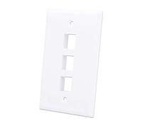 Techly Professional 620270 Placca Porta Frutti 3 Posti MOD.503 Bianco Bianco