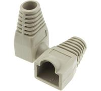Techly Professional 620355 Copriconnettore per Plug RJ45 6.0 mm Grigio 10 pz Grigio