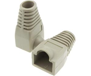 Techly Professional 620355 Copriconnettore per Plug RJ45 6.0 mm Grigio 10 pz Grigio