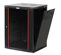 Techly Professional 620706 Armadio Rack 19" a Muro 20 unità Sezione Unica Prof. 600mm Nero Nero