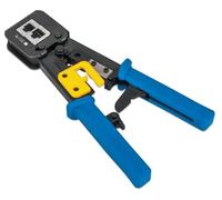 Techly Professional 621062 Pinza di Crimpatura per Plug Modulari Passanti Blu