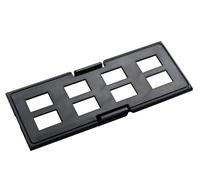 Techly Professional 621413 Pannello Frontale Adattatore 8 Posti MPO per Pannello Patch Nero