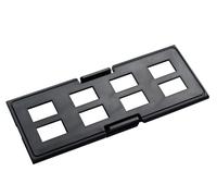 Techly Professional 621413 Pannello Frontale Adattatore 8 Posti MPO per Pannello Patch Nero
