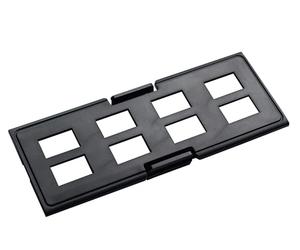 Techly Professional 621413 Pannello Frontale Adattatore 8 Posti MPO per Pannello Patch Nero