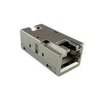 Techly Professional 622014 Accoppiatore RJ45 Cat6A 8P8C Femmina/Femmina 10G STP Silver Silver