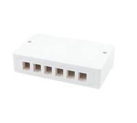 Techly Professional 622755 Box di Distribuzione 6/12 Porte Keystone Bianco