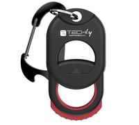 Techly Professional 623769 Accessorio Porta Fascette Multiuso con Moschettone Nero