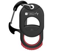 Techly Professional 623769 Accessorio Porta Fascette Multiuso con Moschettone Nero